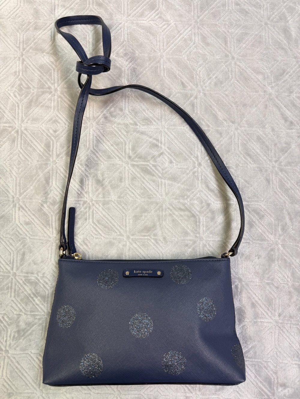 kate spade ramey Crossbody Bag with Glitter Dot Accents